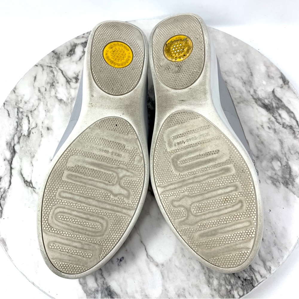 FitFlop Audrey Pearl Stud Gray Comfort Casual Loafer 8.5 Classic Comfy Neutral - Picture 8 of 16